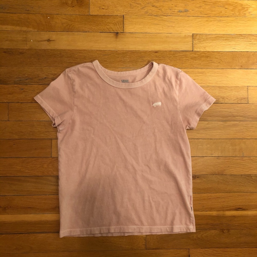 vans t shirt blush pink
